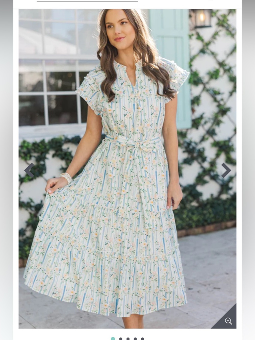 Shop the Mint Always Flattering Midi Dress in Light Blue Size L